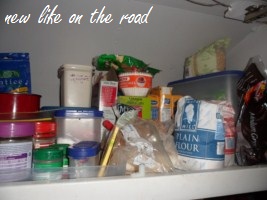 Storing food in our Motorhome