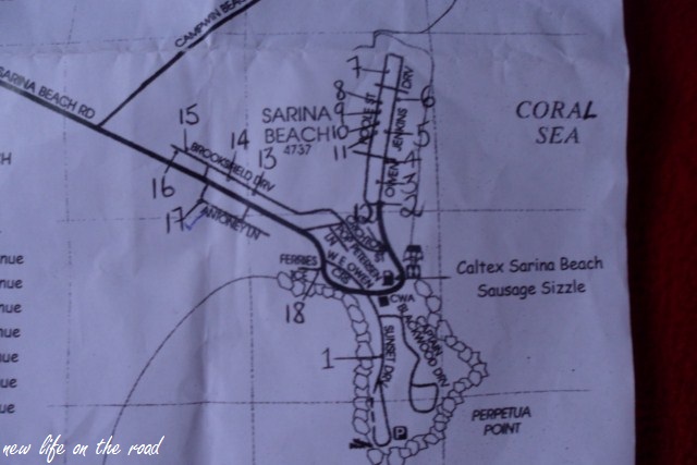 Map of Sarina Beach Big Garage Sales