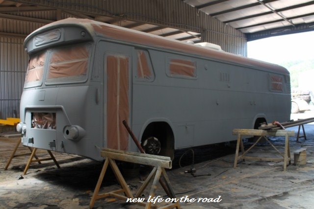 painting a motorhome