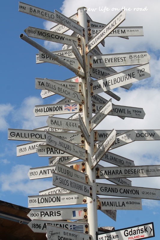 Street Signs of where to travel to! Inspiration Plus :)
