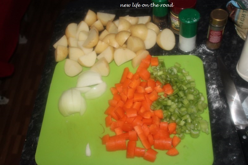 Preparing the Veggies for the Irish Stew