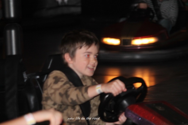 Cameron on the Dodgem Cars