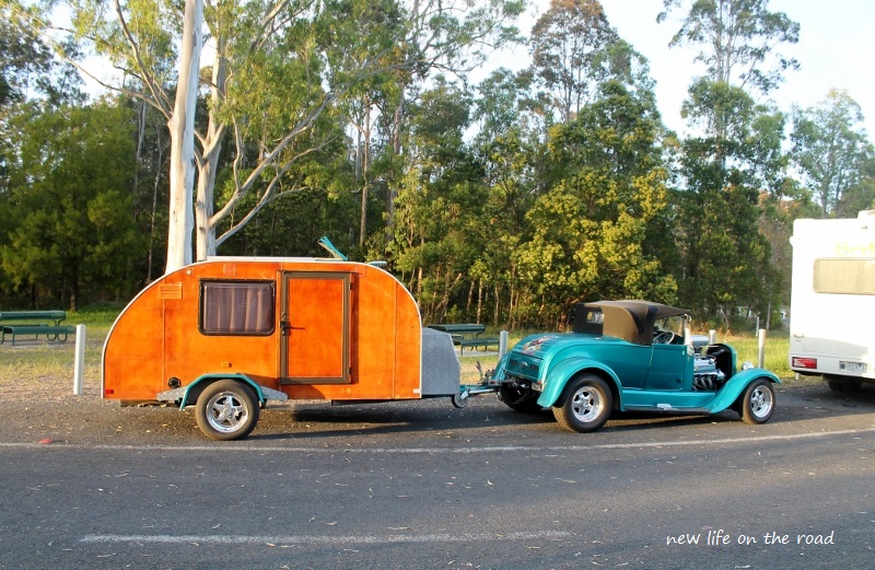Antique Caravan and Hot Rod