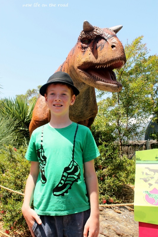 Kyle at the Zoo with the Dinosaurs