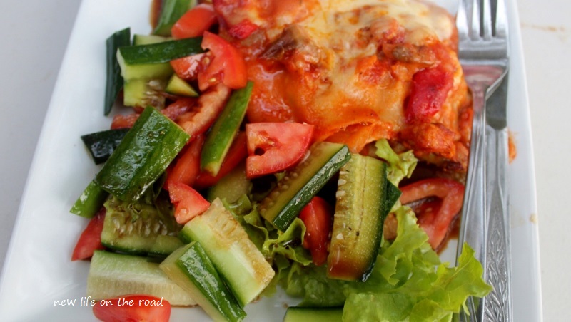 Lasagna with Salad