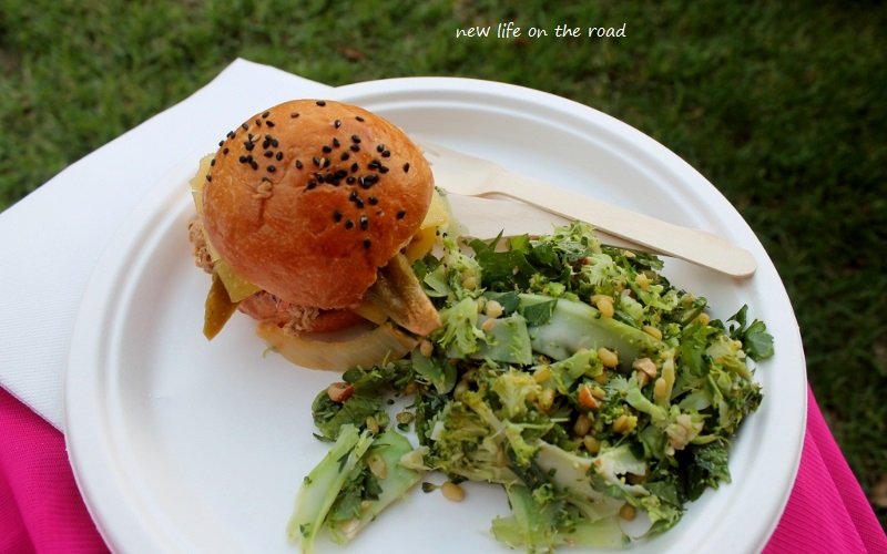 Salad and Bread Roll