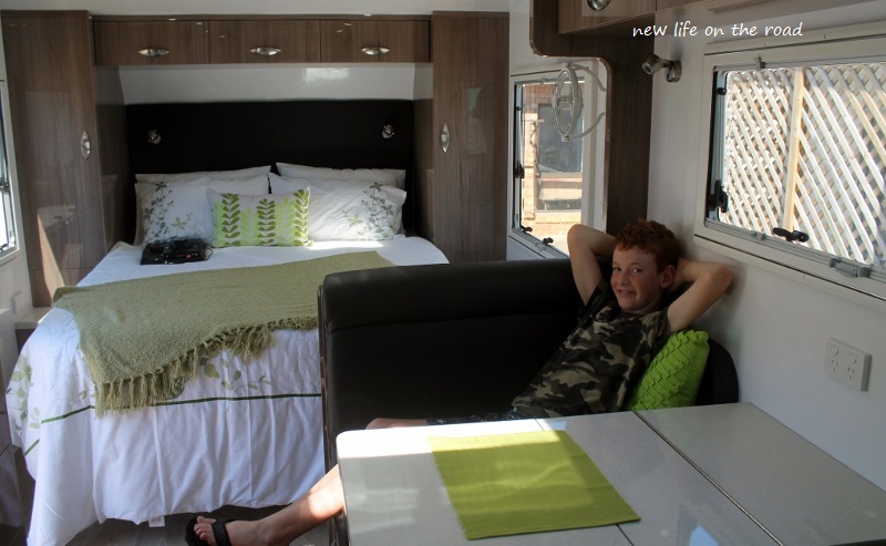 Relaxing in the Caravan