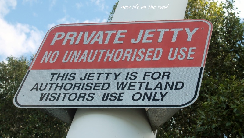 The jetty is private
