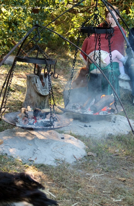 Cooking over the fire