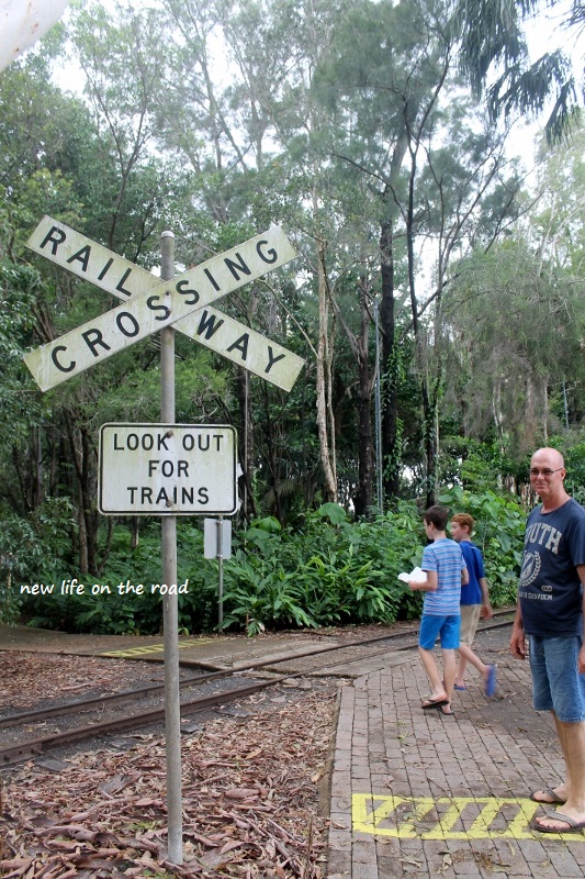 Train crossing at the Botanical Gardens
