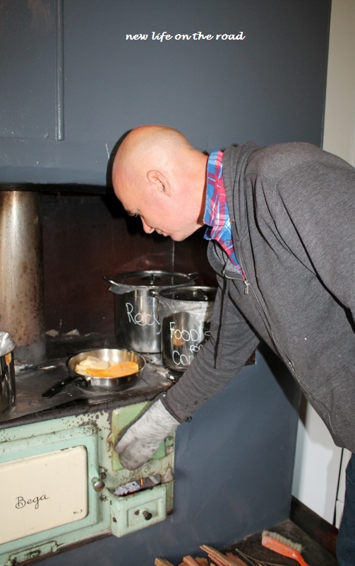 Cooking on Bega Stove