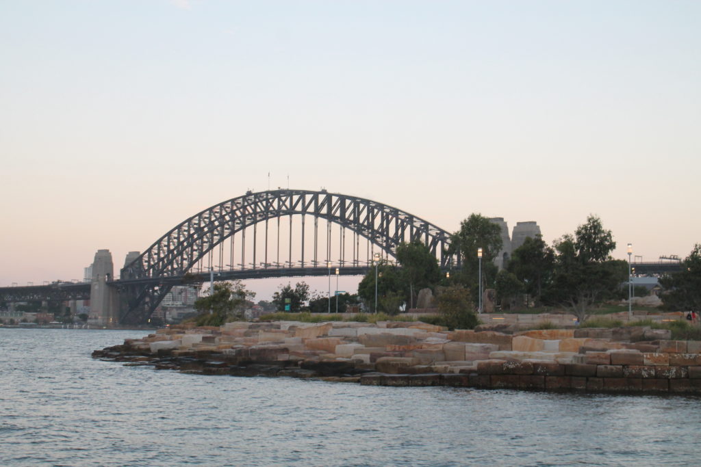 Watching the Sunset over Sydney Harbour Bridage