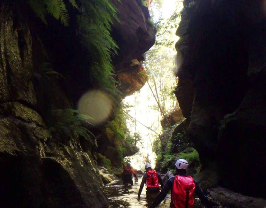 CANYONING AT THE BLUE MOUTAINS